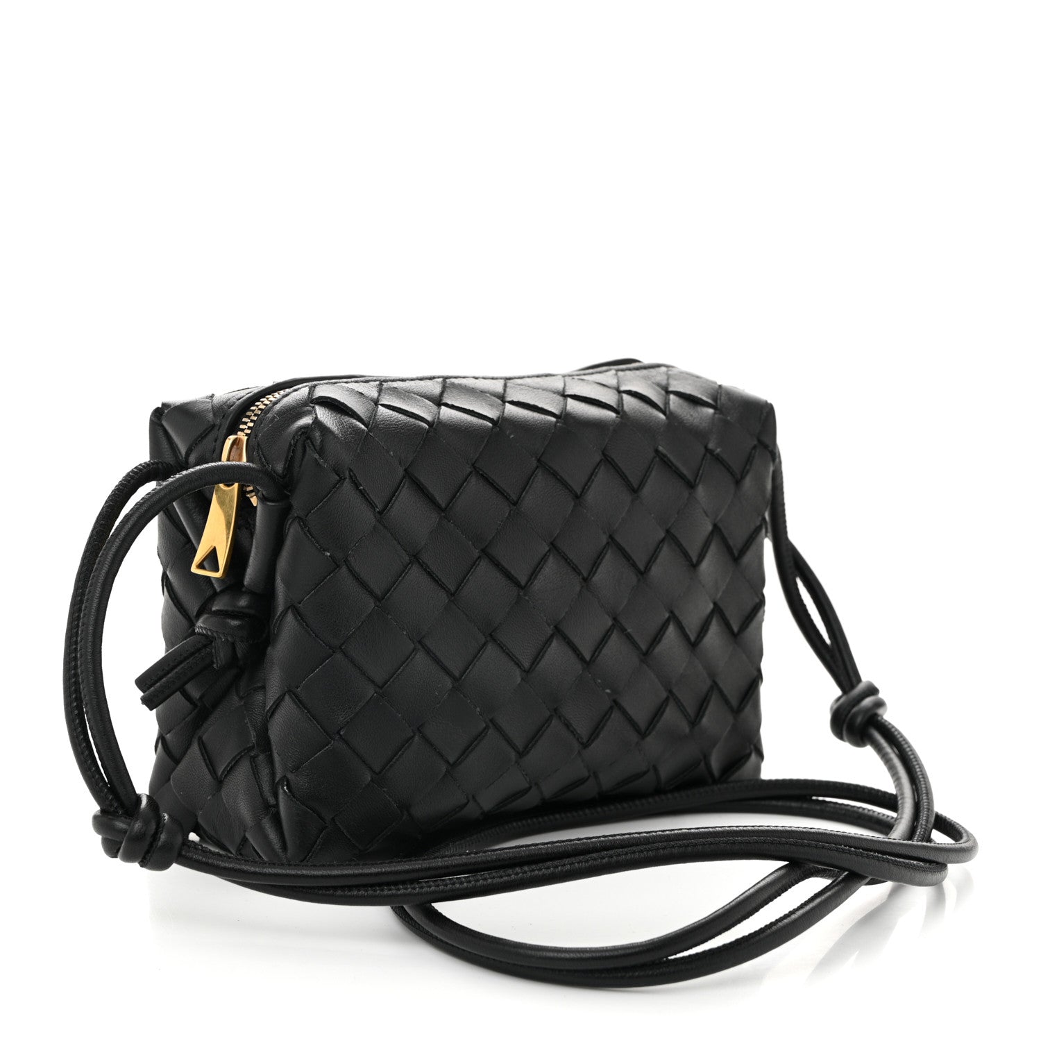 Bottega Veneta Nappa Intrecciato Mini Loop Camera Bag Black 3 of 9