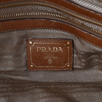 Prada Jacquard Logo Cervo Fringe Bowler Naturale 6 of 10