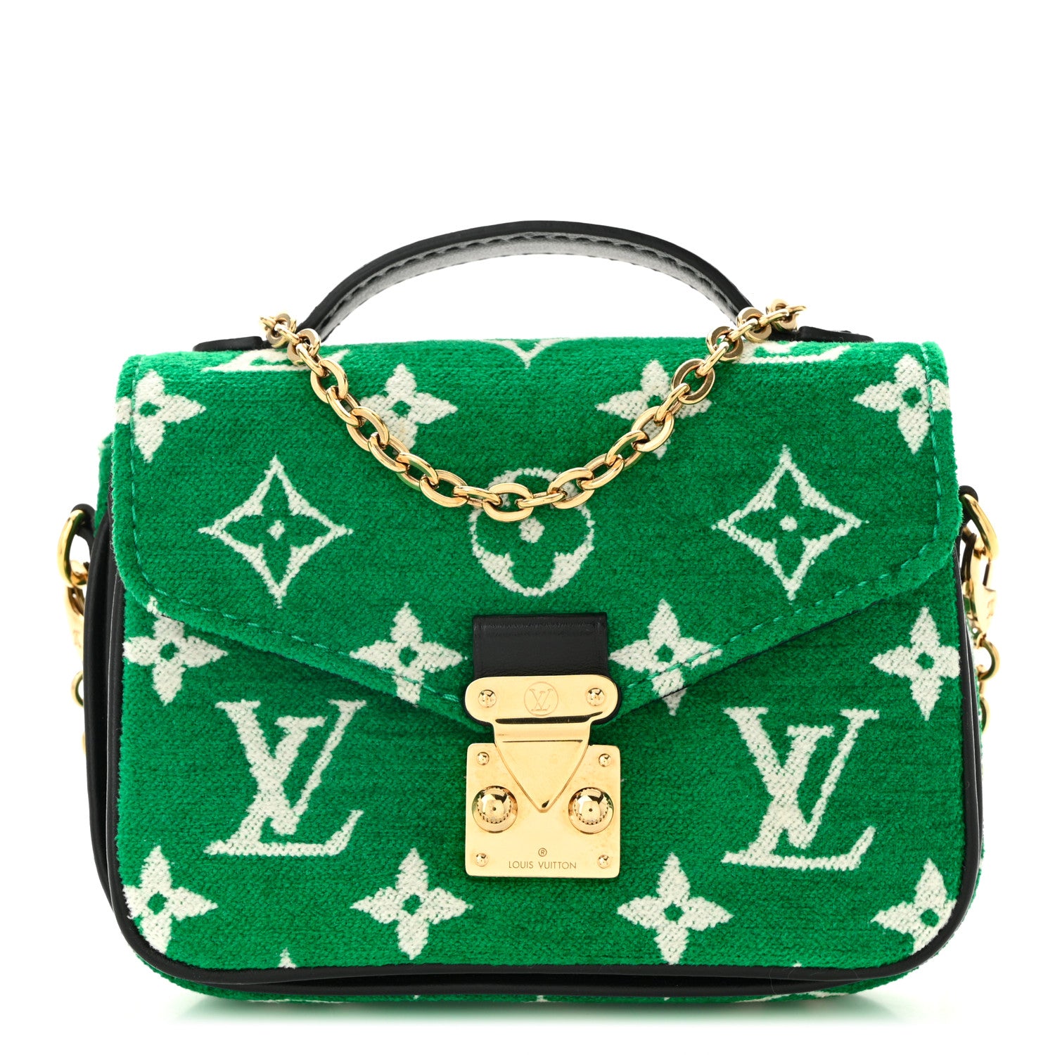 Louis Vuitton Monogram Jacquard Velvet Micro Metis Green 1 of 10