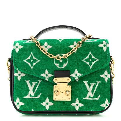 Louis Vuitton Monogram Jacquard Velvet Micro Metis Green 1 of 10