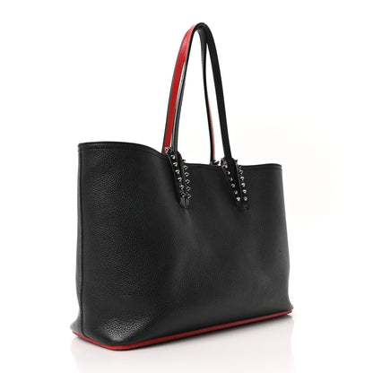 Christian Louboutin Calfskin Empire Spikes Small East West Cabata Tote Black 4 of 10