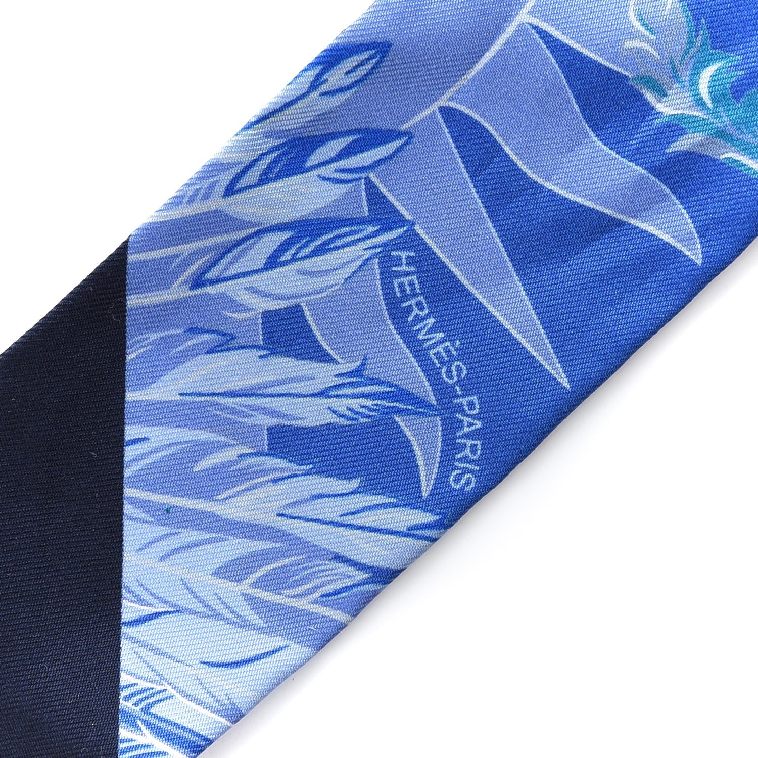Hermes Silk Cheval Phoenix Twilly Marine Ciel Cobalt 5 of 5