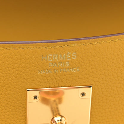 Hermes Togo Kelly Retourne 32 Jaune Ambre 6 of 11