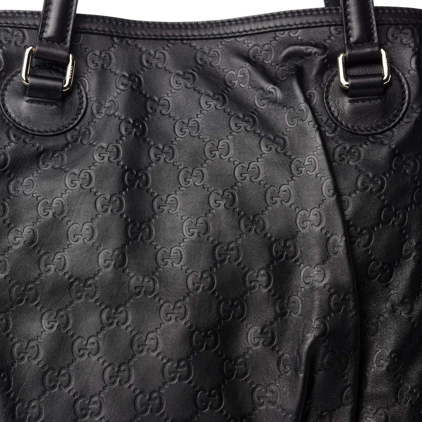 Guccissima Full Moon Tote Black