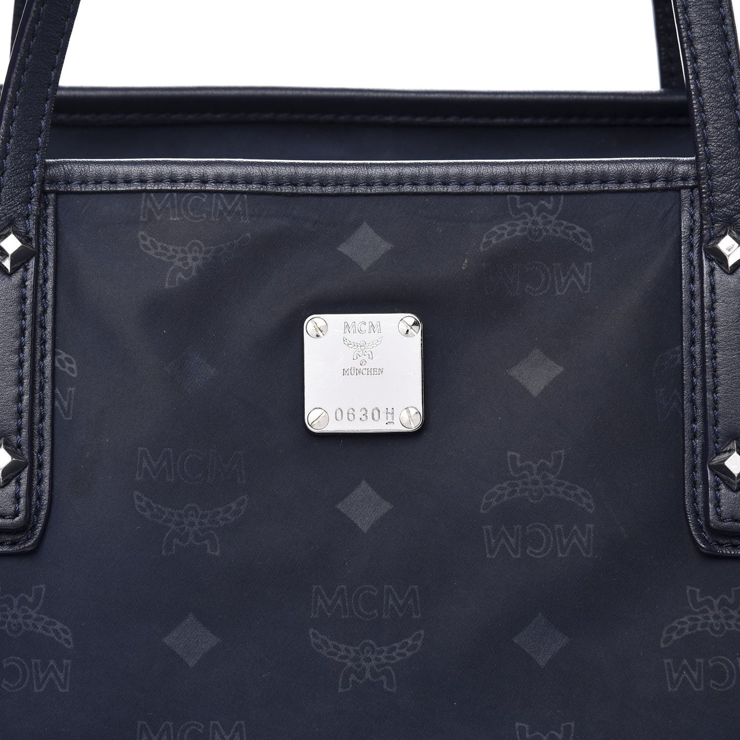 Nylon Monogram Medium Dieter Shopper Tote Navy