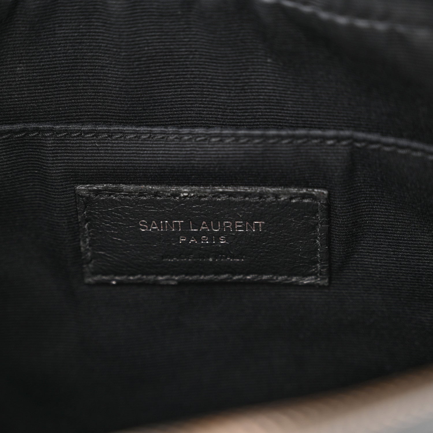 Saint Laurent Calfskin Matelasse Monogram Lou Camera Bag Black 6 of 16