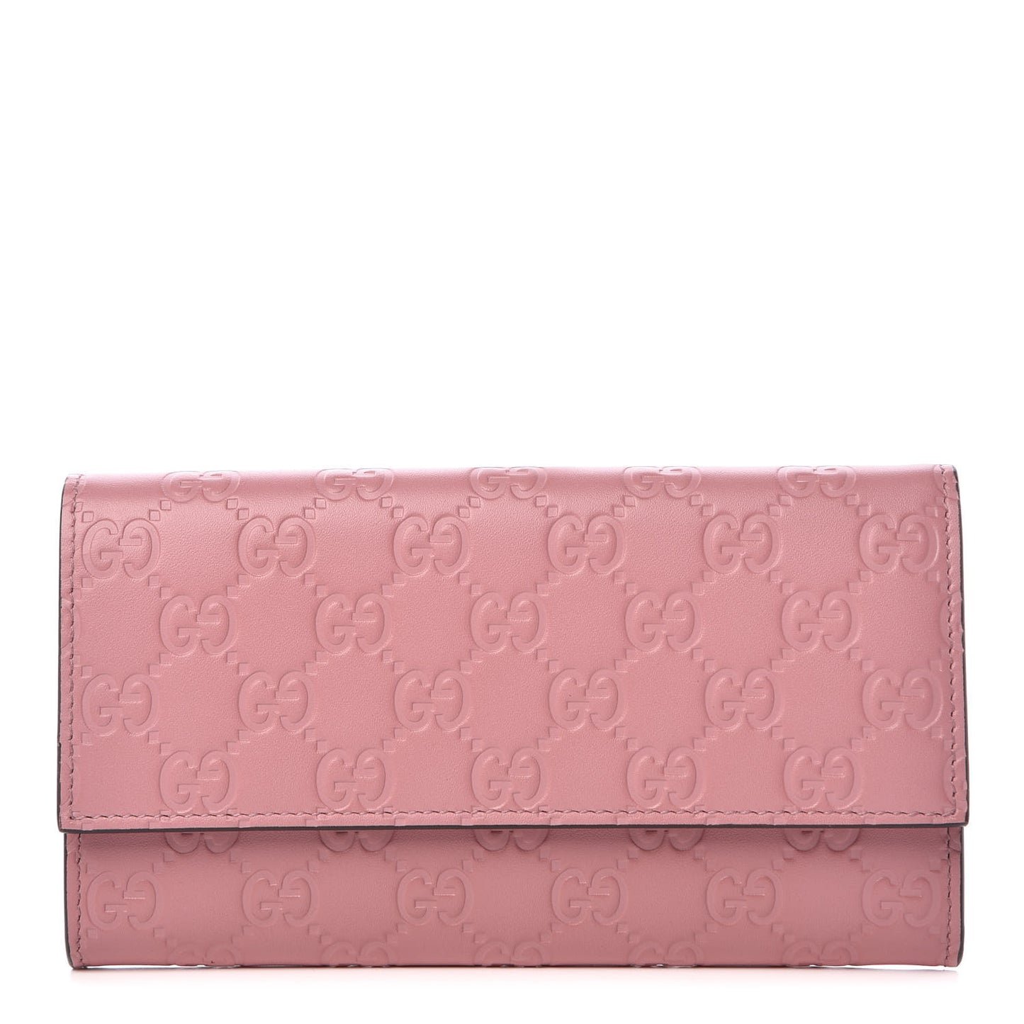 Guccissima Continental Flap Wallet Pink