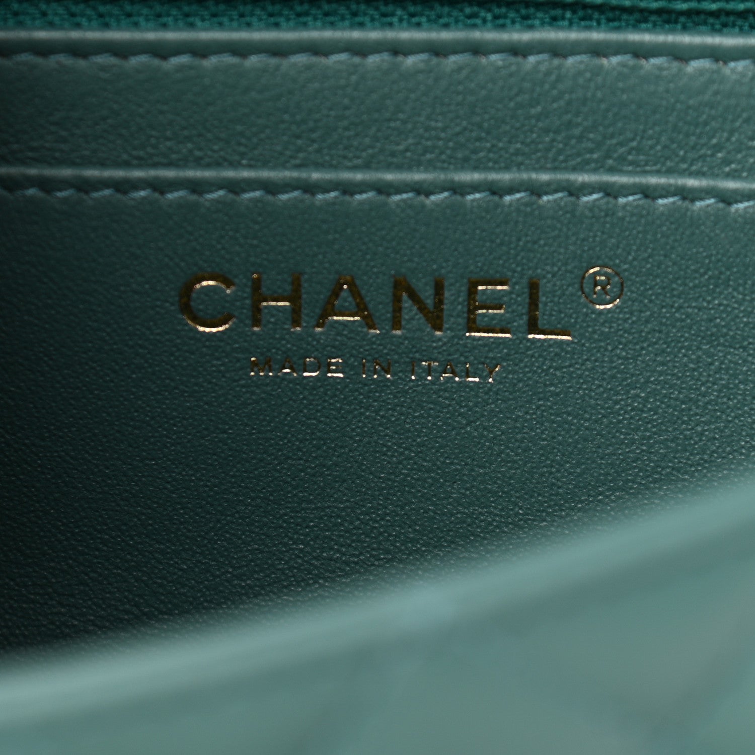 Chanel Lambskin Quilted Mini Rectangular Flap Green 6 of 9