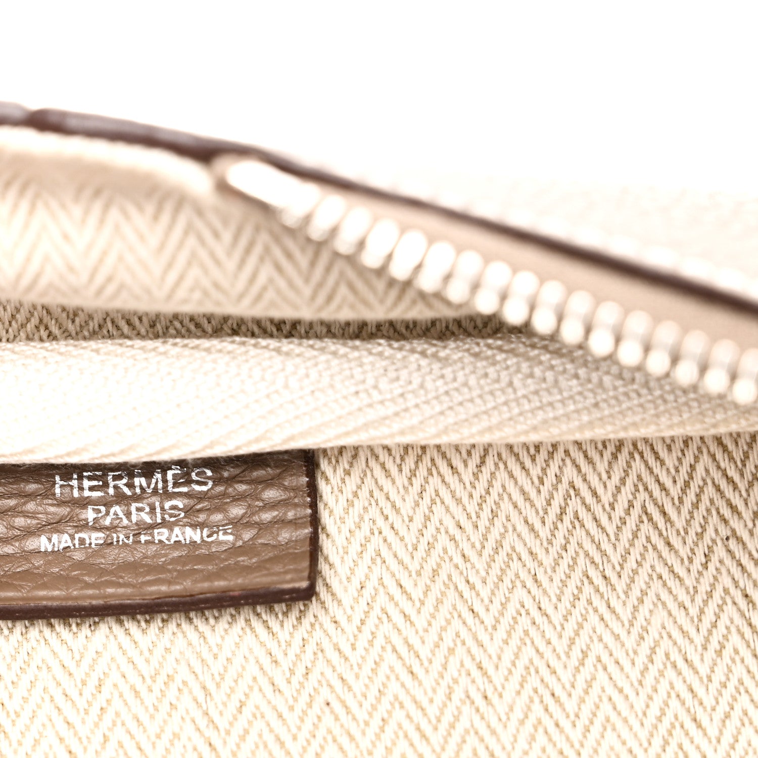 Hermes Toile Taurillon Clemence Victoria II 35 Etoupe 6 of 9