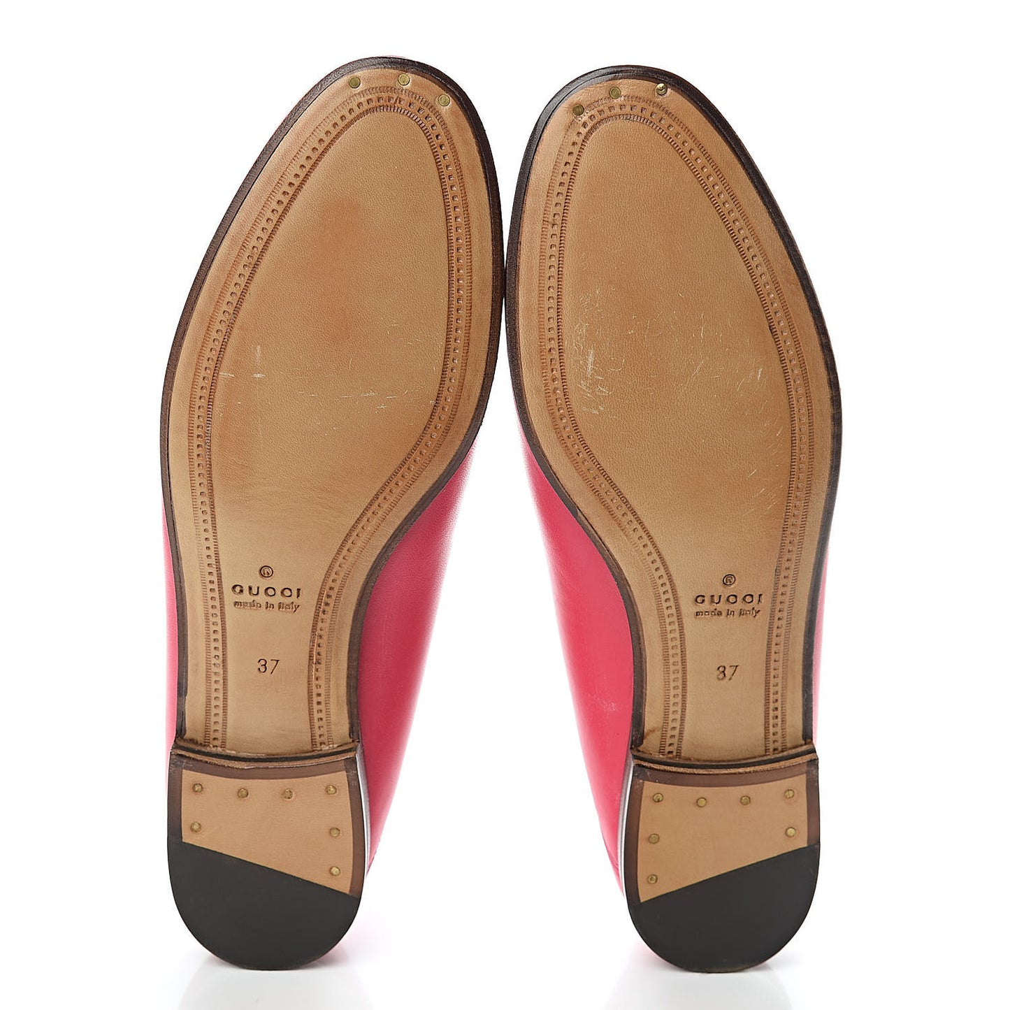 Lambskin Womens Brixton Horsebit Loafers 37 Hot Pink
