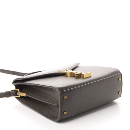 Saint Laurent Grain de Poudre Mini Classic Monogram Cassandra Top Handle Pebble 4 of 10