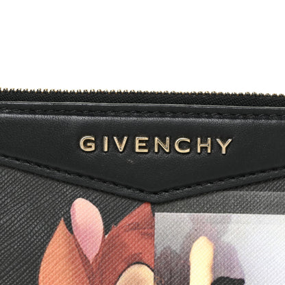 Givenchy Textured Coated Canvas Bambi Print Medium Cosmetic Pouch Black 13 of 13