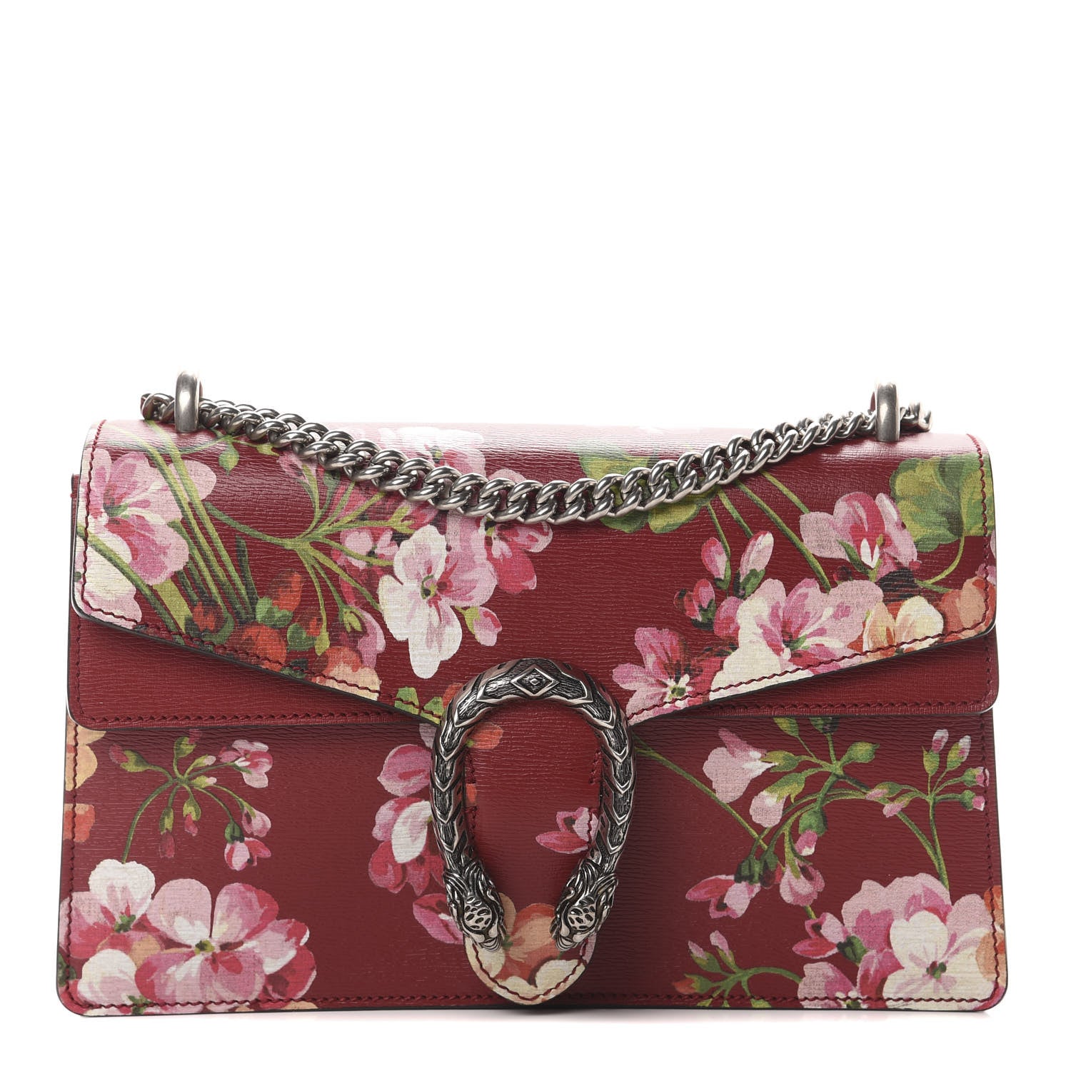 Gucci Calfskin Blooms Print Small Dionysus Shoulder Bag Romantic Cherry Multicolor 1 of 12