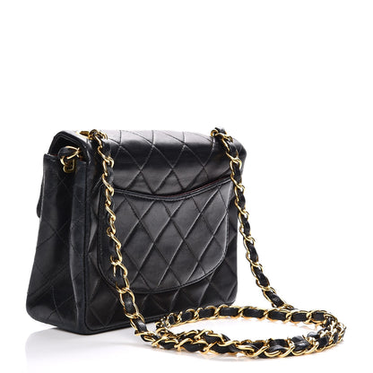 Chanel Lambskin Quilted Mini Square Flap Black 3 of 8