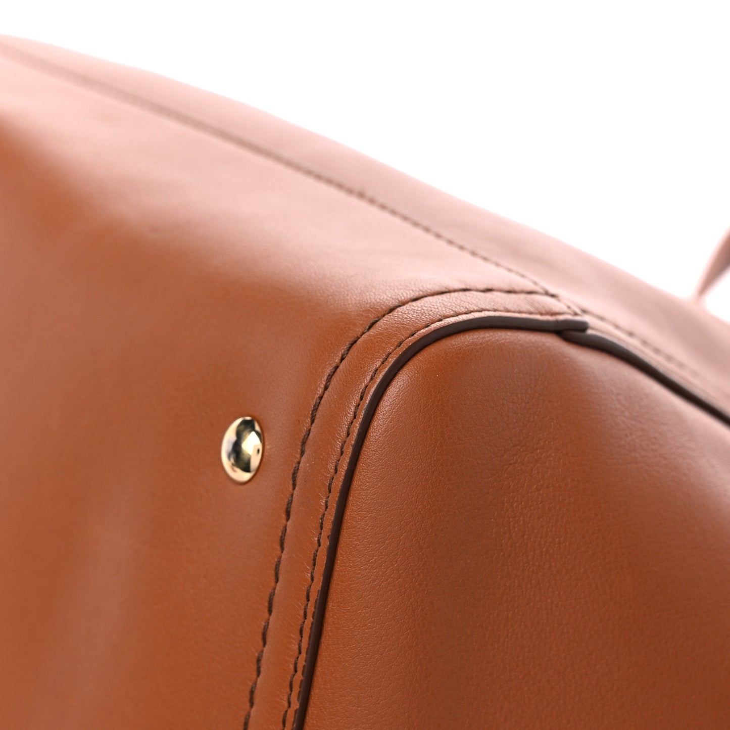 Calfskin Medium Verve Double Zip Tote Brown