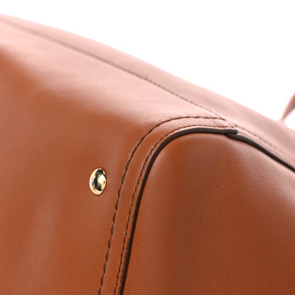 Salvatore Ferragamo Calfskin Medium Verve Double Zip Tote Brown 6 of 13
