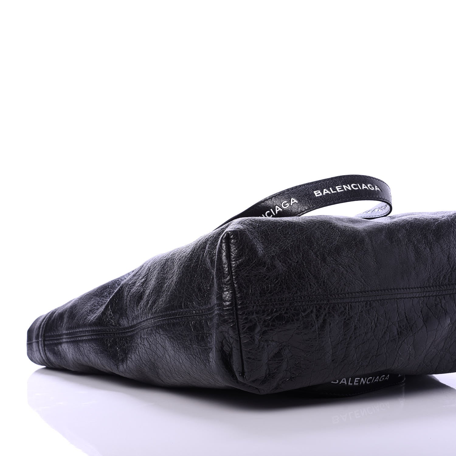 Balenciaga Agneau Logo Printed Carry Tote S Black 6 of 11