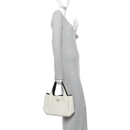 Prada Vitello Daino Soft Dynamique Hobo Talco Black 2 of 10