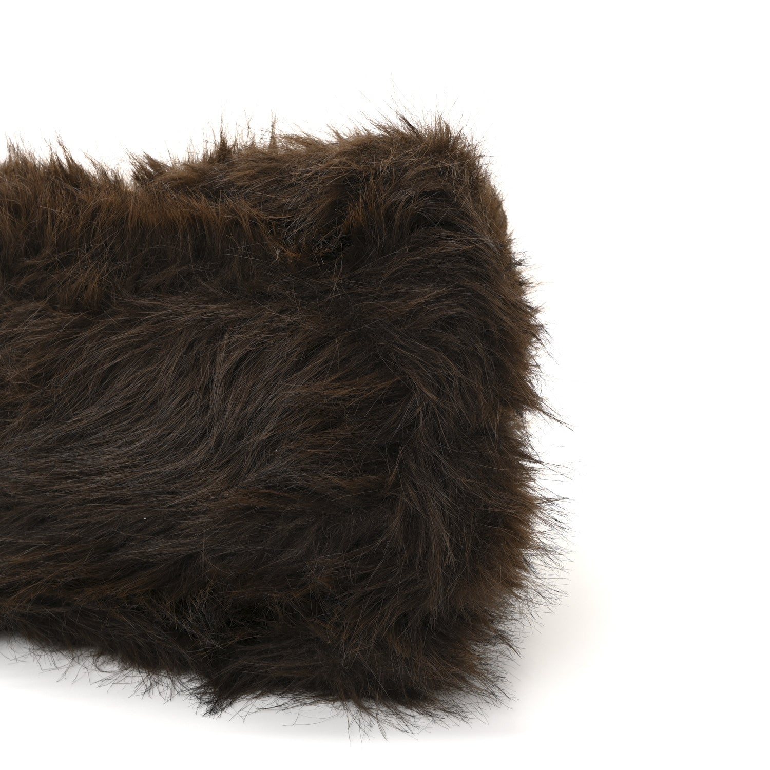 Balenciaga Faux Fur Medium Crush Chain Bag Brown 9 of 9