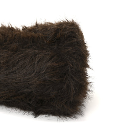 Balenciaga Faux Fur Medium Crush Chain Bag Brown 9 of 9