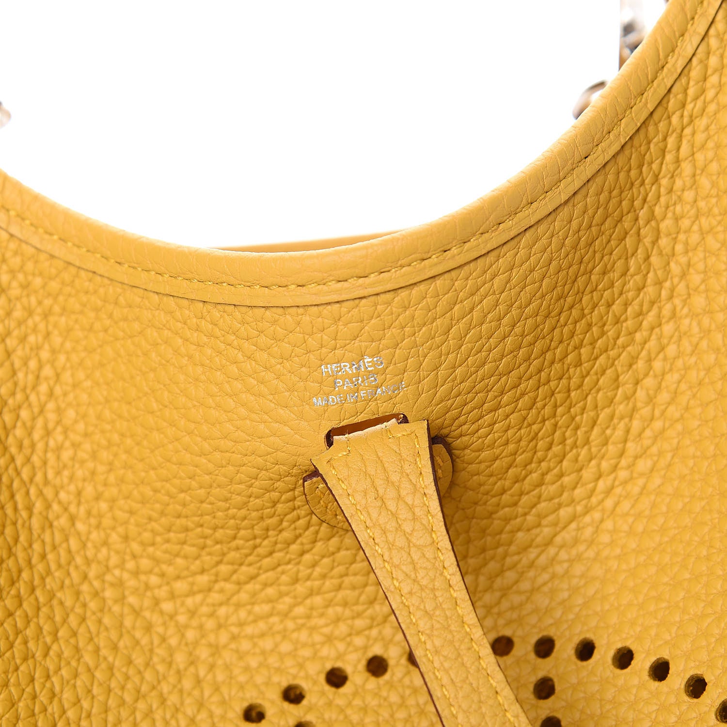 Hermes Taurillon Clemence Evelyne TPM Jaune Ambre 6 of 10