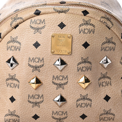 MCM Visetos Medium Studded Stark Backpack Beige 19 of 19
