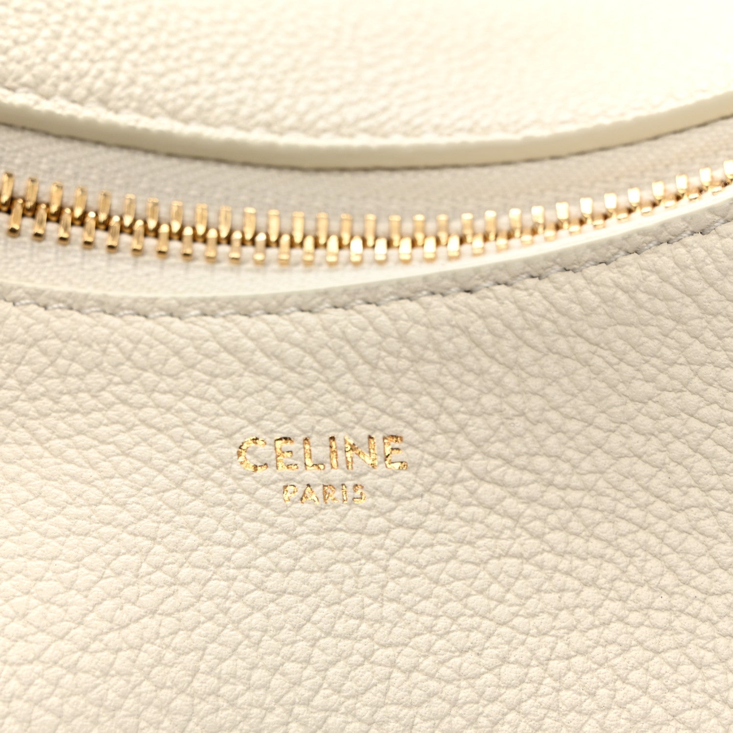 Celine Supple Grained Calfskin Teen Lulu Shoulder Bag Rice 6 of 10