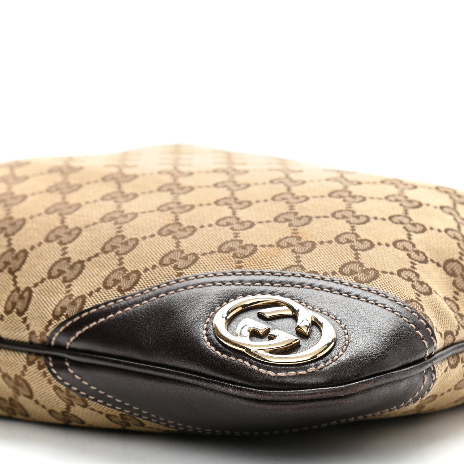 Gucci Monogram Medium New Britt Hobo Dark Brown 10 of 11