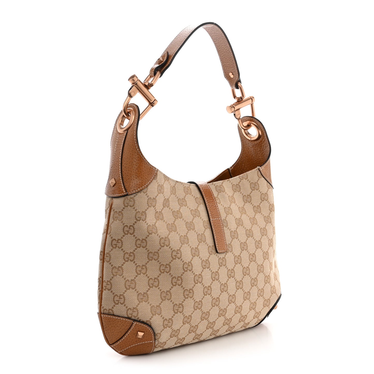Monogram Piston Lock Jackie O Hobo Tan