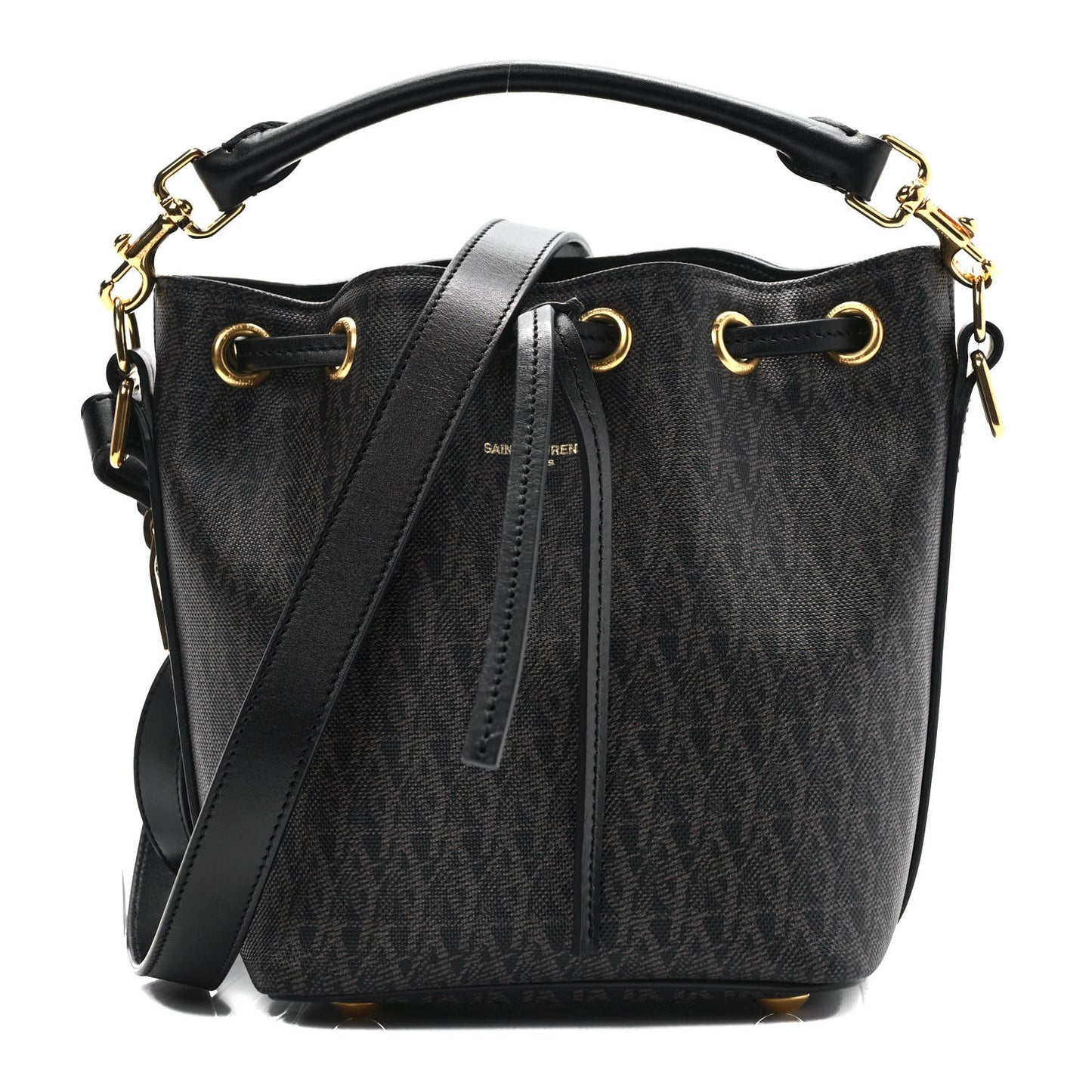 Toile Classic Monogram Emmanuelle Bucket Bag Black