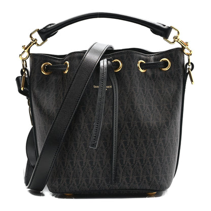 Saint Laurent Toile Classic Monogram Emmanuelle Bucket Bag Black 1 of 8