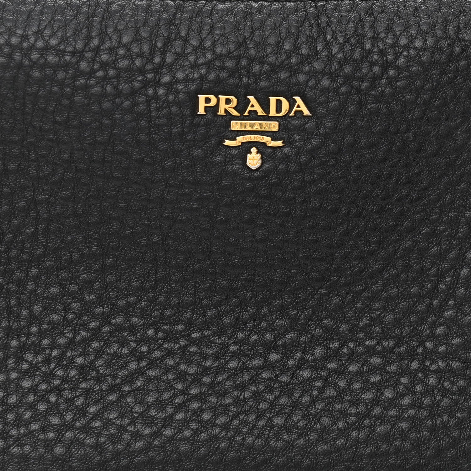 Prada Vitello Daino Pochette Bag Black 8 of 12