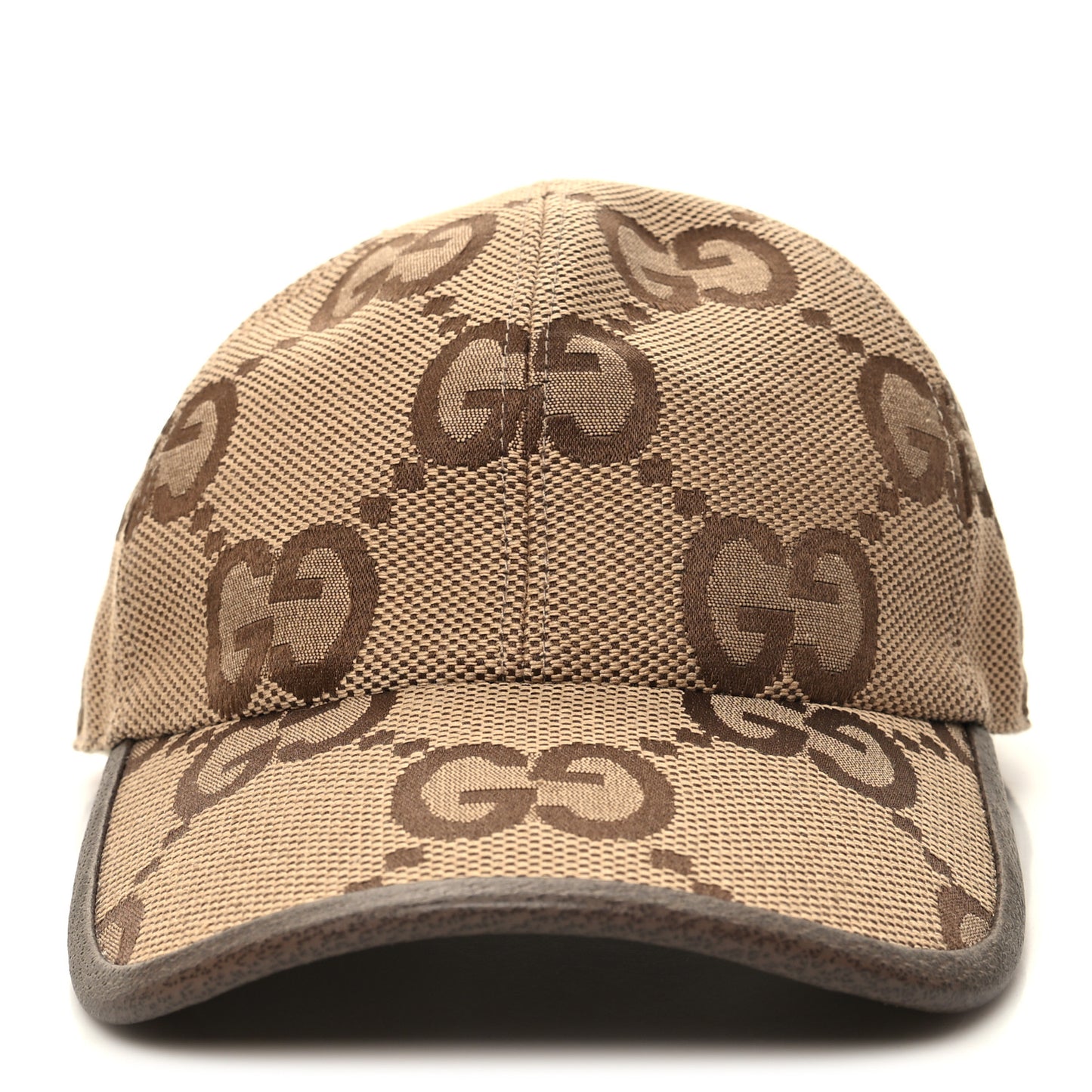 Monogram Jumbo GG Baseball Hat L 58 Camel Ebony