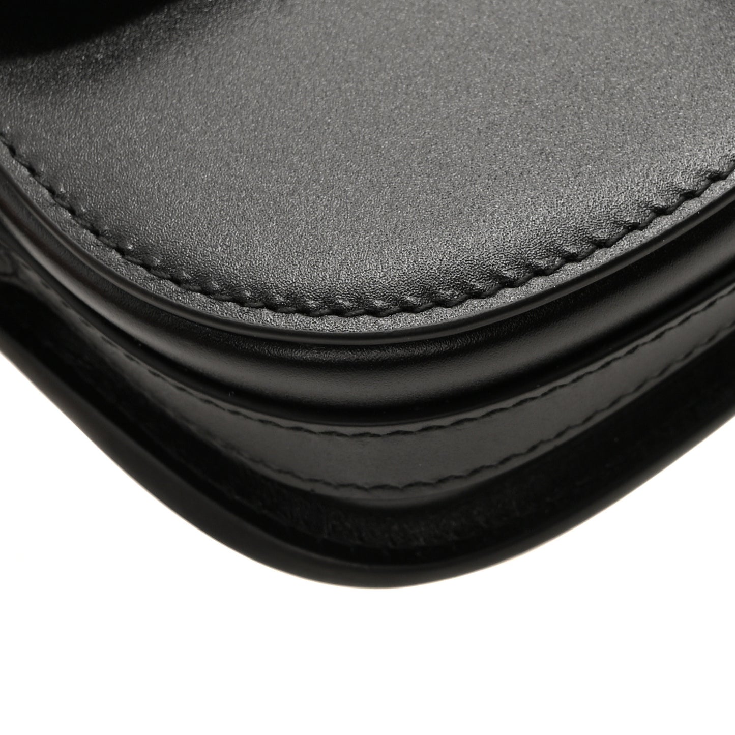 Box Calfskin Mini Bobby Bag Black