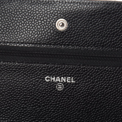 Chanel Caviar Quilted Wallet On Chain WOC Black 8 of 11