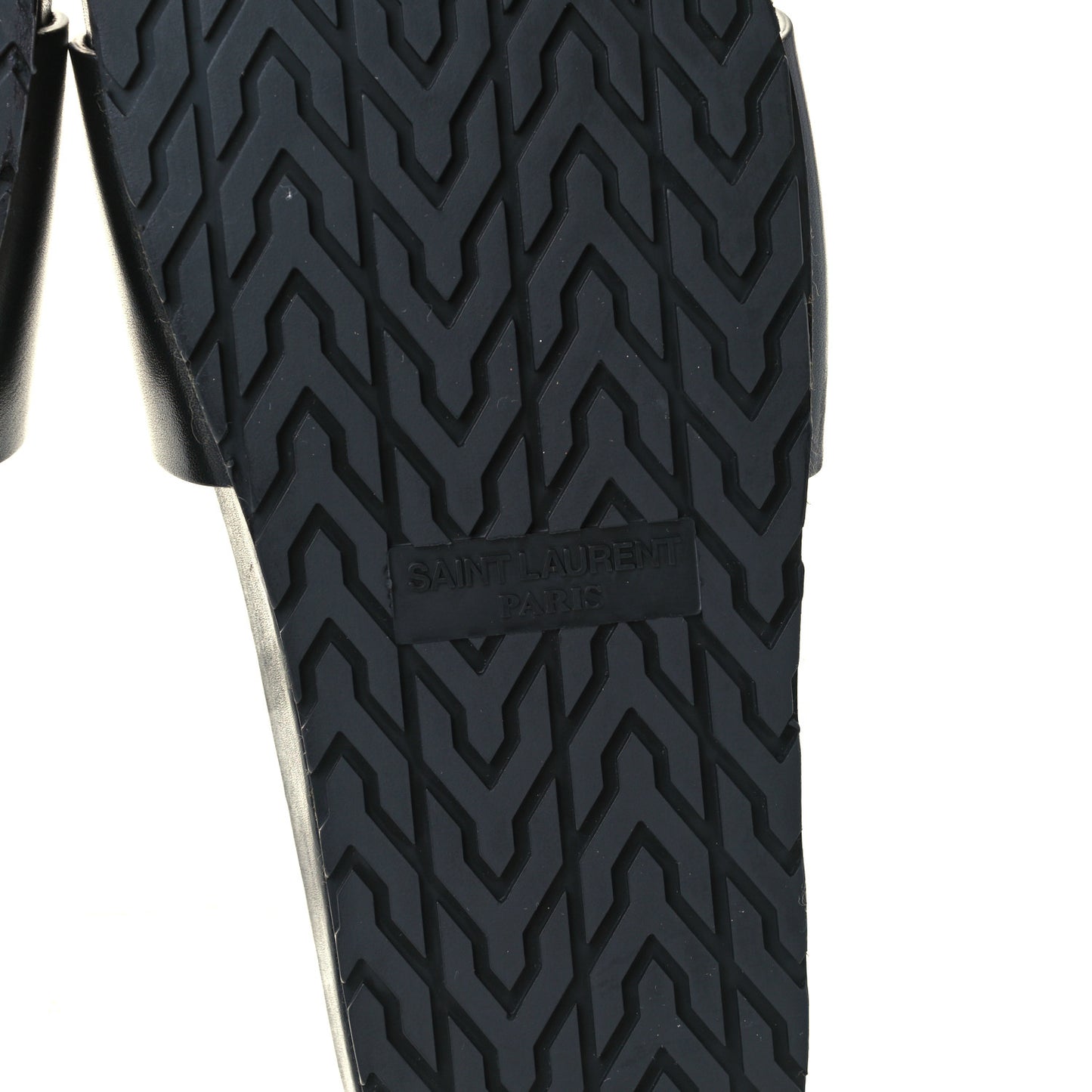 Calfskin Monogram Jimmy Joan Slide Sandals 38 Black