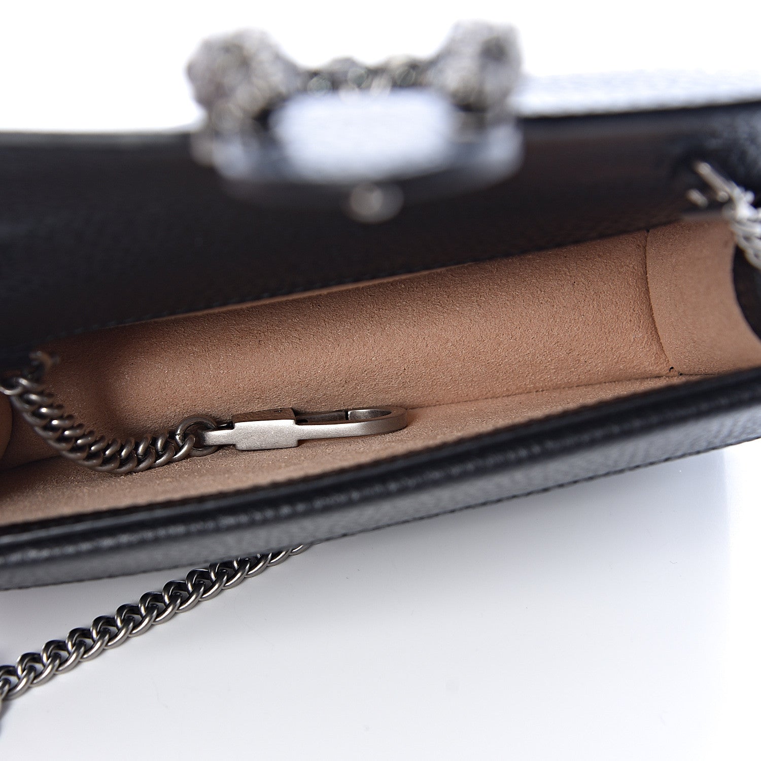 Gucci Calfskin Super Mini Dionysus Shoulder Bag Black 5 of 10
