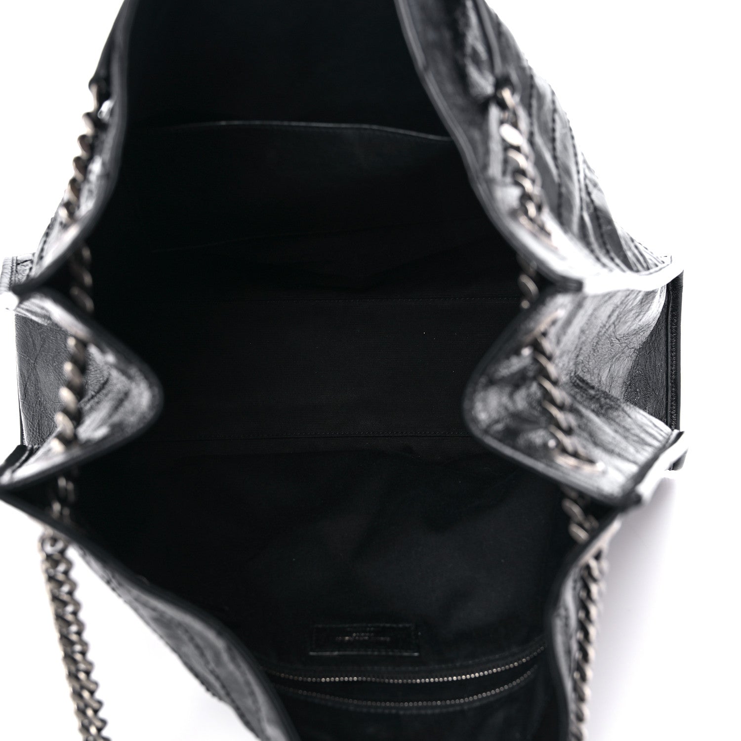 Saint Laurent Crinkled Calfskin Matelasse Monogram Niki Shoulder Bag Black 5 of 10