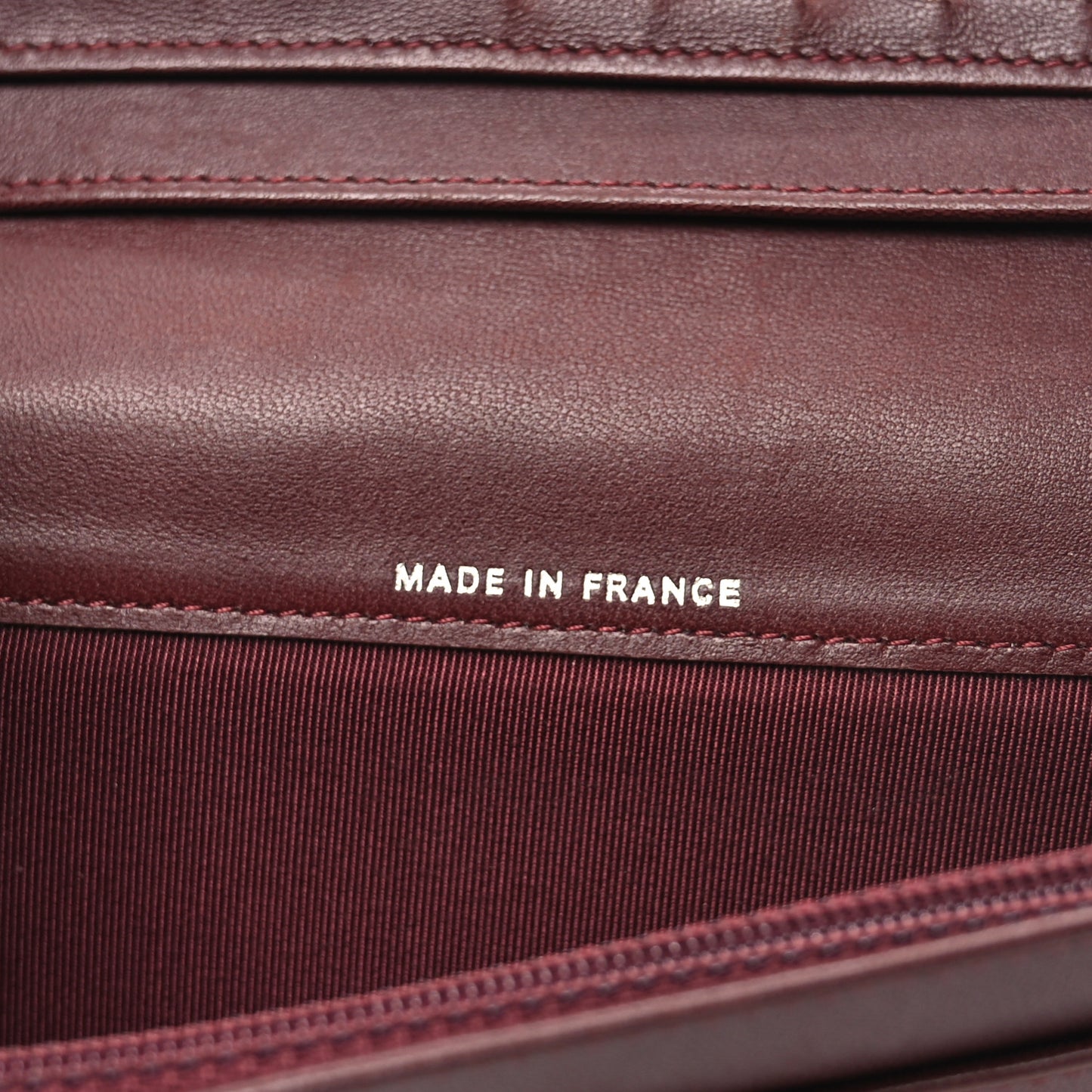 Lambskin Quilted Yen Wallet Black