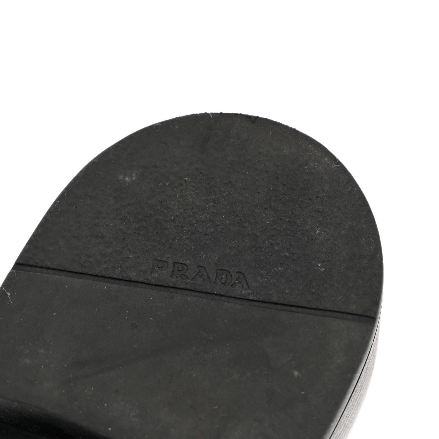Prada Spazzolato Metal Triangle Logo 50mm Loafers 38.5 Black 10 of 12