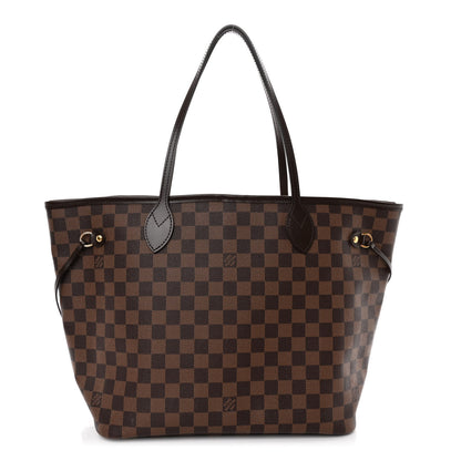 Louis Vuitton Damier Ebene Neo Neverfull MM Rose Ballerine 1 of 10