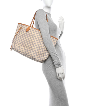 Louis Vuitton LOUIS VUITTON Damier Azur Neverfull MM 2 of 9