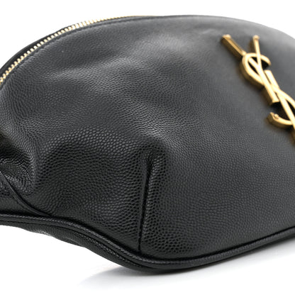Saint Laurent Grain De Poudre Monogram Belt Bag Black 9 of 13
