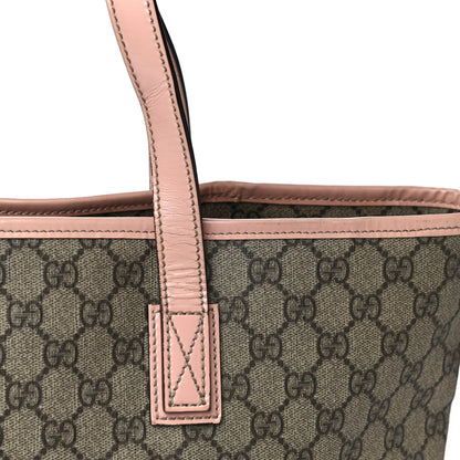 Gucci GG Supreme Monogram Medium Zippered Shopping Tote Pink 16 of 16