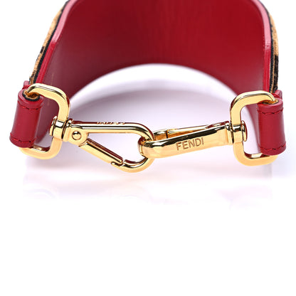 Fendi Velvet FF Mini Strap You Tobacco Fragola 3 of 5