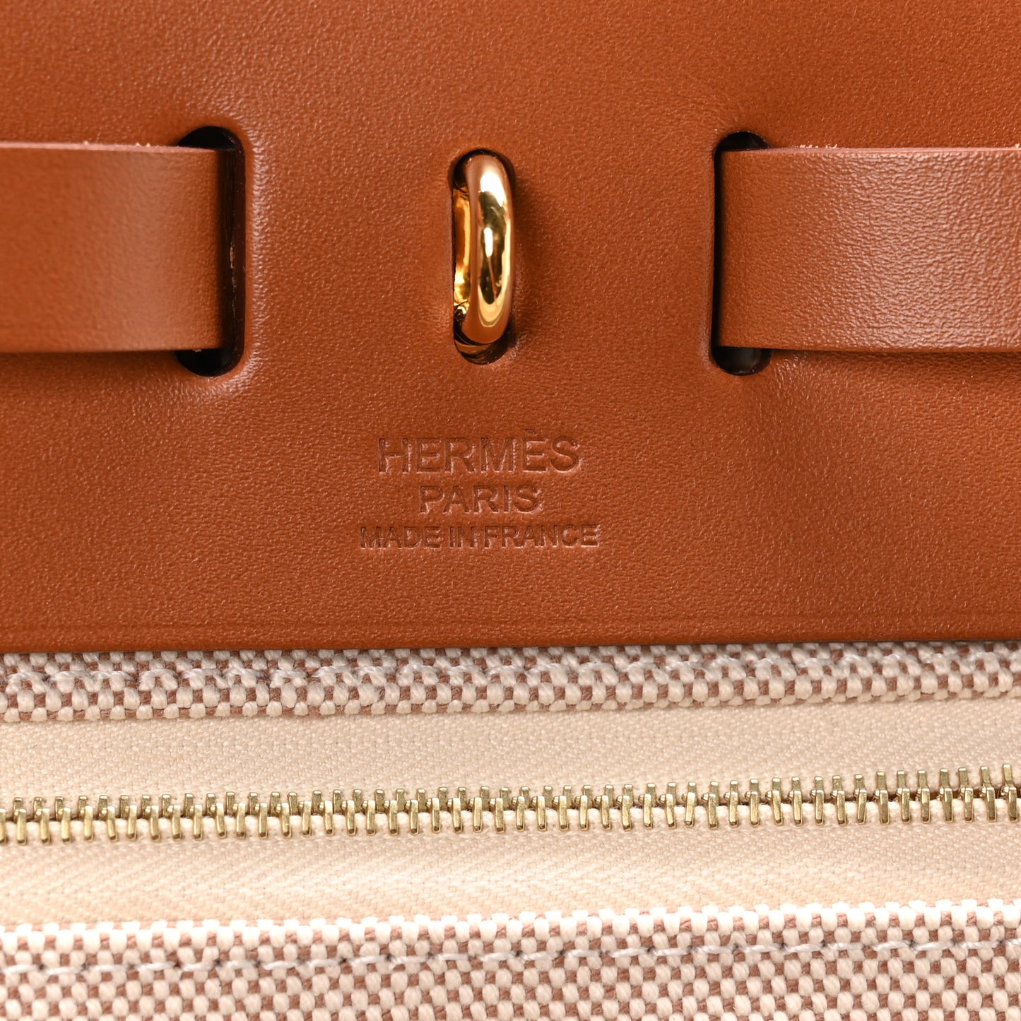 Vache Hunter Criss Viking Herbag Zip Retourne 31 PM Ecru Beige Fauve