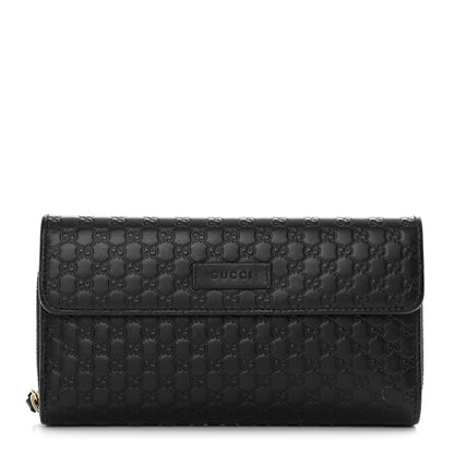 Gucci Soft Microguccissima Continental Zip Wallet Black 1 of 24