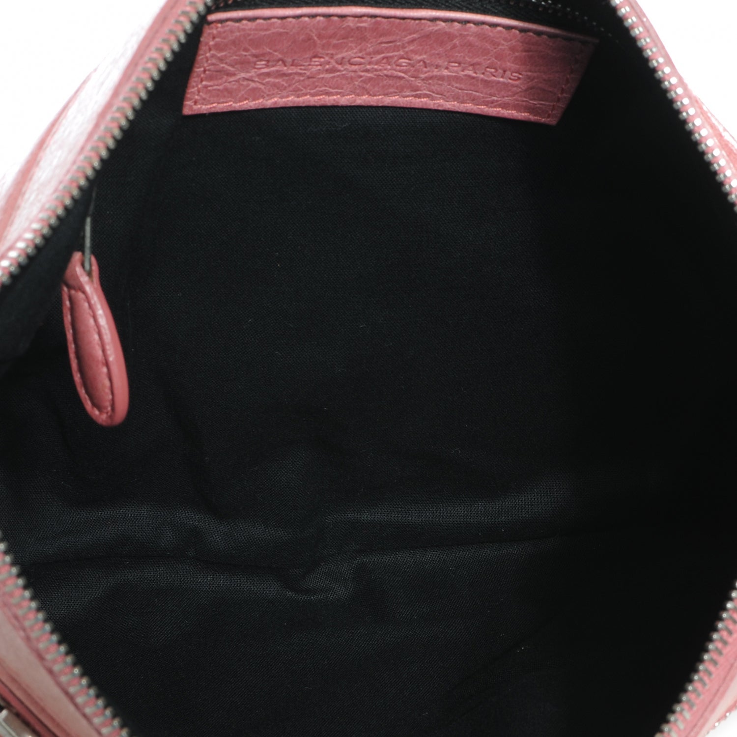 Balenciaga Agneau Giant Handle Flat Clutch Framboise 5 of 7
