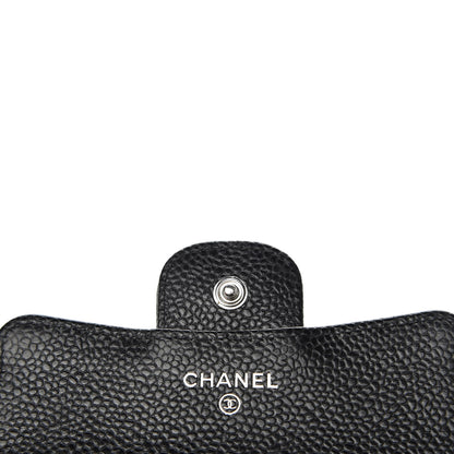 Chanel Caviar Quilted Compact Flap Wallet Black 6 of 8