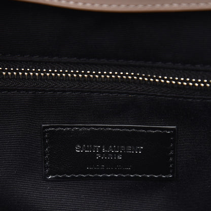 Saint Laurent Calfskin Y Quilted Monogram Small Loulou Backpack Marble Pink 7 of 9